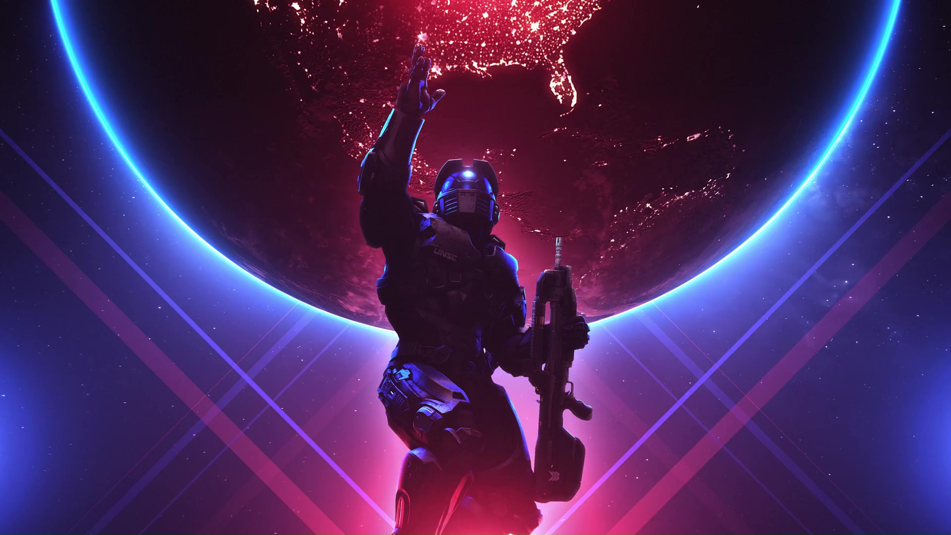 Halo Neon Live Wallpaper - SetLivewallpaper