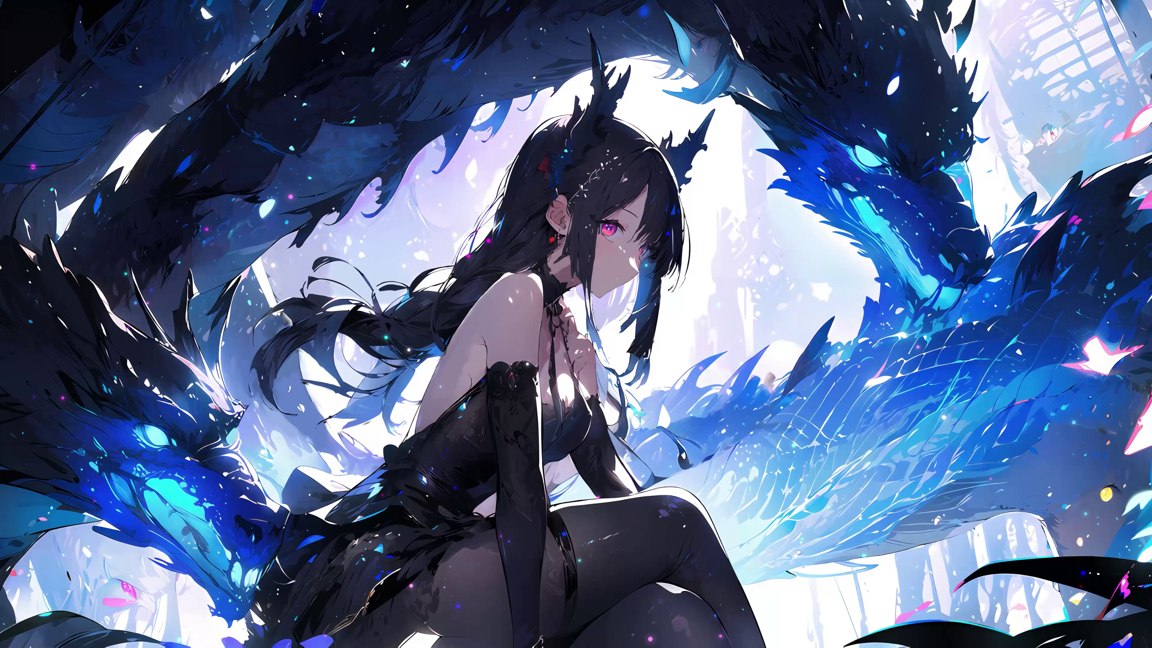 Wallpaper : illustration, long hair, anime girls, animal ears, mythology,  7th Dragon, fictional character, mangaka 1630x1149 - AlwaysScores - 305972  - HD Wallpapers - WallHere