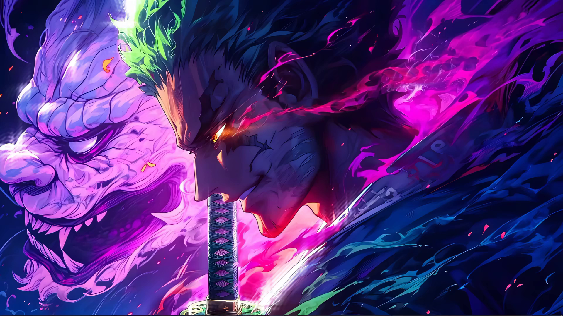 Zoro Oni Katana One Piece Live Wallpaper - MoeWalls