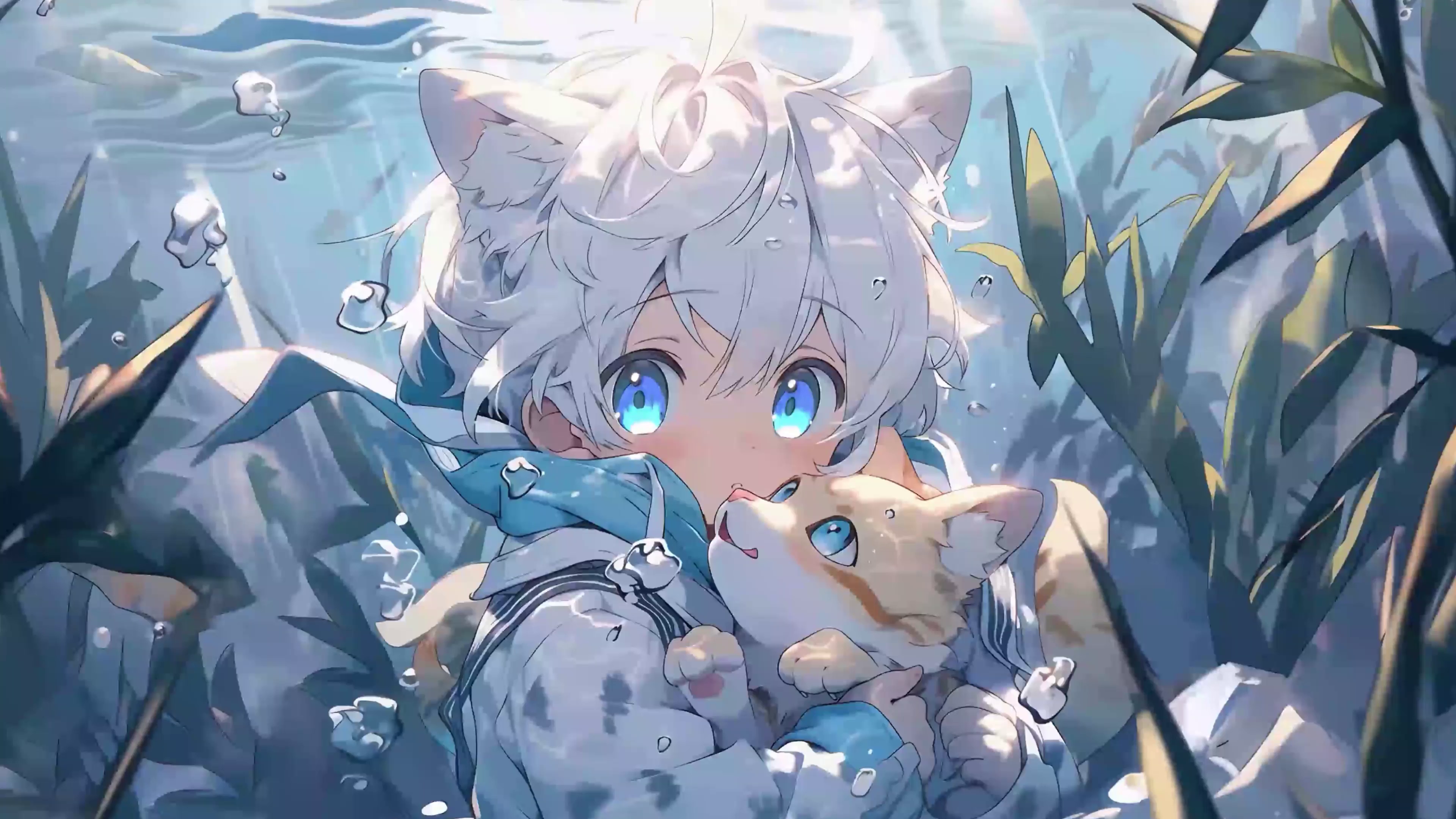anime cat boy wallpaper